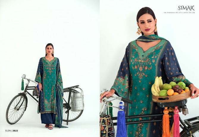 Ellen Vol 3 By Glossy Pakistani Style Pashmina Dress Material Wholesale Price In Surat
